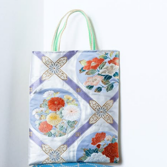 Kikkō & Chrysanthemum Harmony –Signature Silk Tote