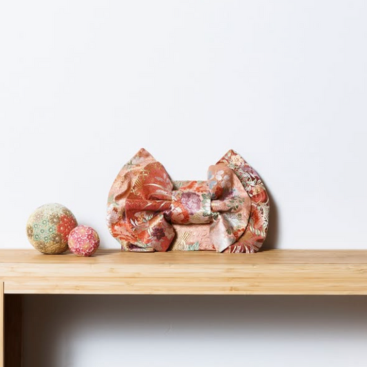 Shosoin Treasures Motif – Double Ribbon Clutch